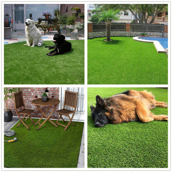 mskey Artificial Synthetic Grass Turf 5FTX8FT(40 Square FT),0.8" Pile